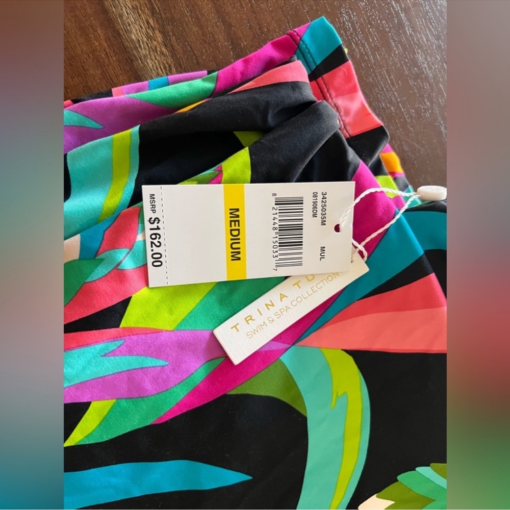 🎉LAST PIECE🎉TRINA TURK Birds Of Paradise‎ Cover-Up Pants - Picture 9 of 9